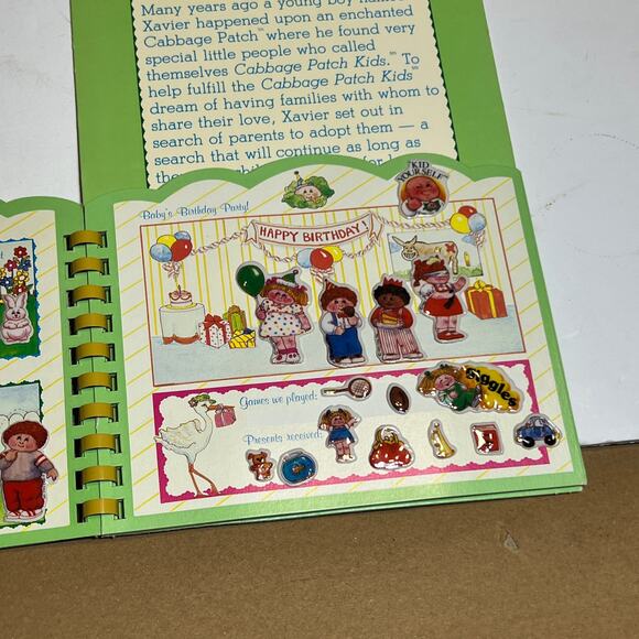 Vintage 1983 Cabbage Patch Kids Puffy Sticker Book by Diamond Toys Used Stickers - Picture 10 of 16